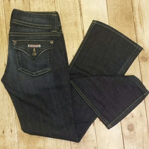 Hudson Signature Flap Button Bootcut Jeans in Elm